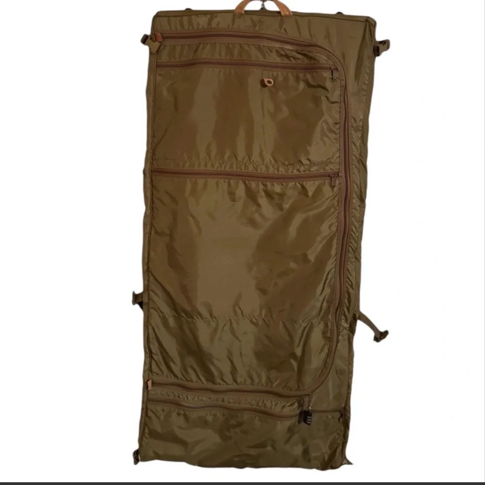 HARTMANN Vintage 60’s Coffee Leather & Nylon Intensity 22” Trifold Garment Bag